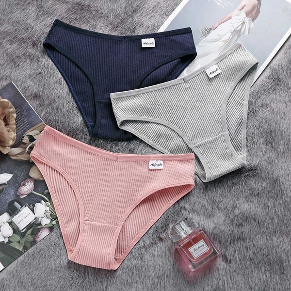

women's panties s-xxl cotton female underpants for women briefs comfort underwear plus size pantys lingerie 8 solid color, Black;white