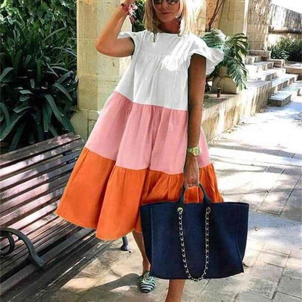 

summer floral dresses for women ladies bohemian vestidos casual kawaii cottagecore clothing sukienka ly036 210712, Black;gray