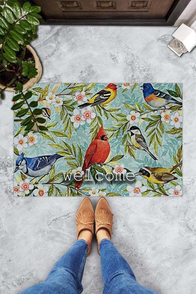 

carpets birds door mat bedroom kitchen bath floor mats home entrance multipurpose doormat non-slip 45*70cm
