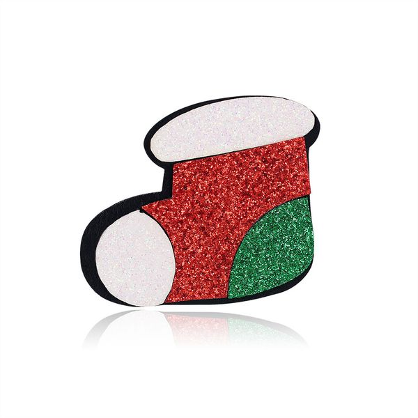 

factory danrun christmas new silk scarf button felt red green boots brooch christmas