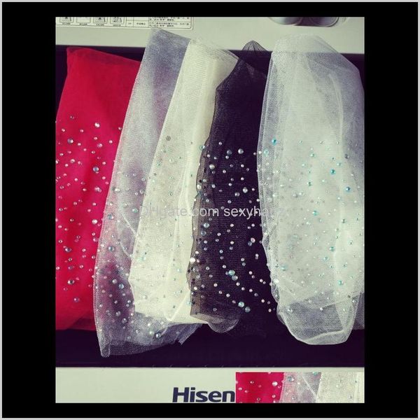 

hosiery underwear apparel drop delivery 2021 womens socks summer rhinestone stud bling transparent women mesh ultra thin and cute tender, Black;white