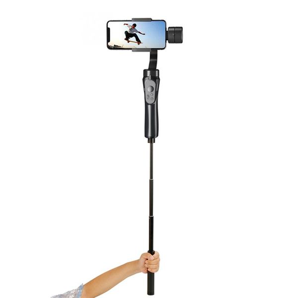 

smooth smart handhold gimbal stabilizer with extension monopod phone stabilizing holder for smartphone & action camera stabilizers