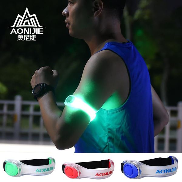 

bike lights aonijie e4042 night running led safety light lamp armband reflective bracelet for runner jogger dog collar bicycle rider