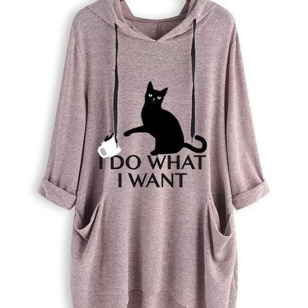 

women winter clothes plus size sportswear hoodie long dress, Black