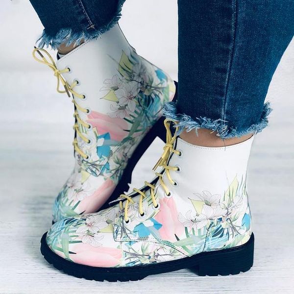 

boots women ankle low heels shoes woman booties luxury pu leather lace up matin shoe chaussures femme zapatos mujer sapato, Black