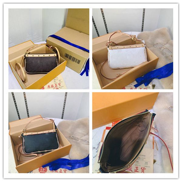 

designer luxury multicolor pochette accessoires brown pouch black pouch shoulder bag size:22*13cm