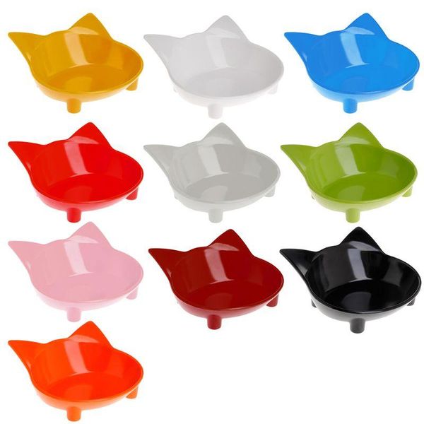 

cat bowls & feeders pet bowl feeder non slip dog puppy kitten dishes utensils drink feeding water shaped cute environmental supplies