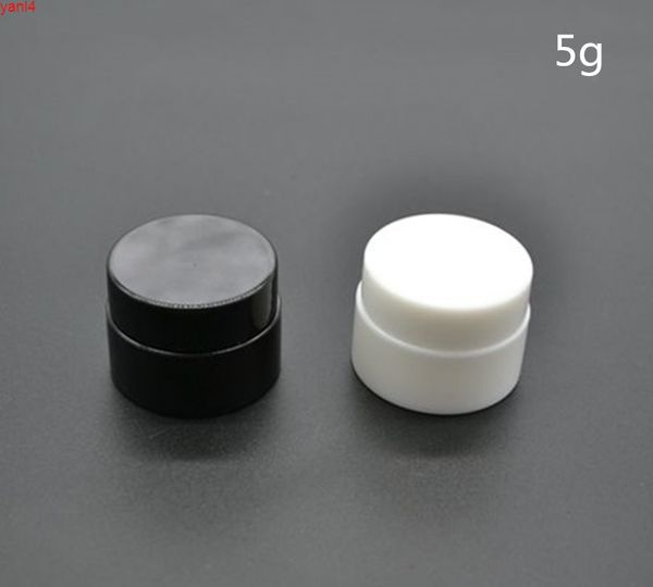 100 adet Beyaz Siyah Yuvarlak Küçük Plastik Şişe Kavanoz Kapakları Kozmetik Ambalaj için Kapakları, Örnek KonteynerlerGoods