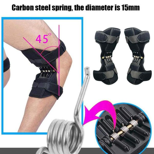 

elbow & knee pads joint support pad exercise aids powerful rebound spring bidirectional straps for arthritis recovery, Black;gray