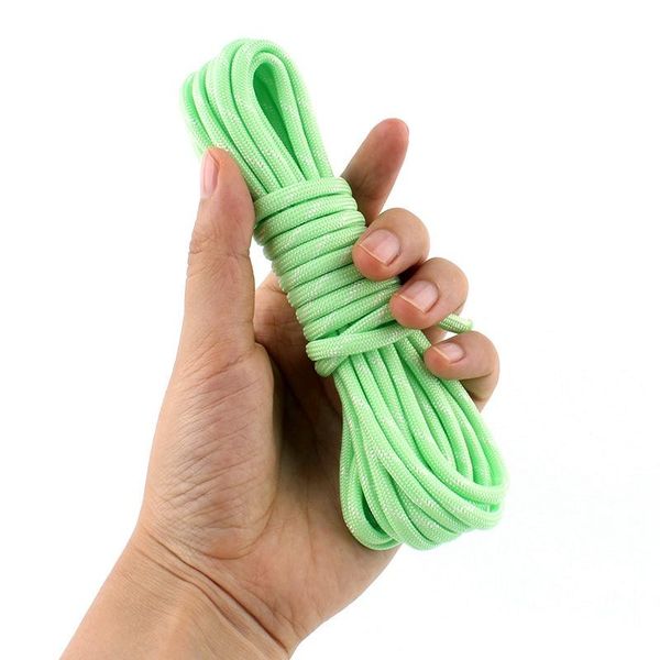 

outdoor gadgets 5m paracord rop polyester umbrella rope camping tent thick rescue tied fluorescent climbing