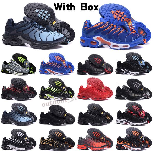 

mens tn plus women run shoes triple black white rainbow hyper blue supernova brushstroke camo men trainers outdoor sports sneakers emon lime