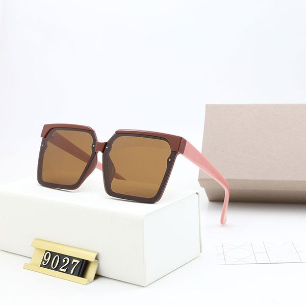 

2021 designer square sunglasses men women vintage shades driving polarized sunglass male glasses fashion metal plank sunglass eyewear 9027, White;black