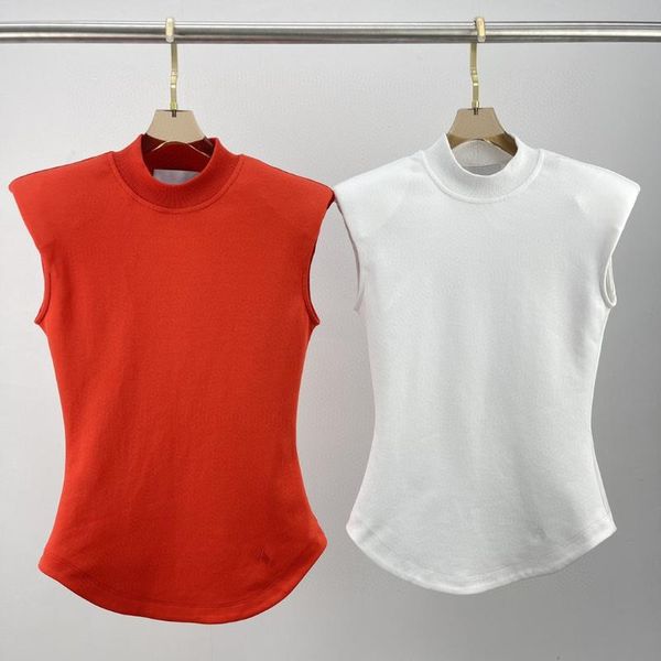 

women's t-shirt summer fashion women shoulder padded sleeveless female luxury tee 2 color for ladies ddxgz2 7.01, White