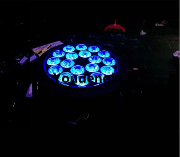 

effects 18x10w rgbw 4in1 waterproof 64 led flatdj disco small party lights