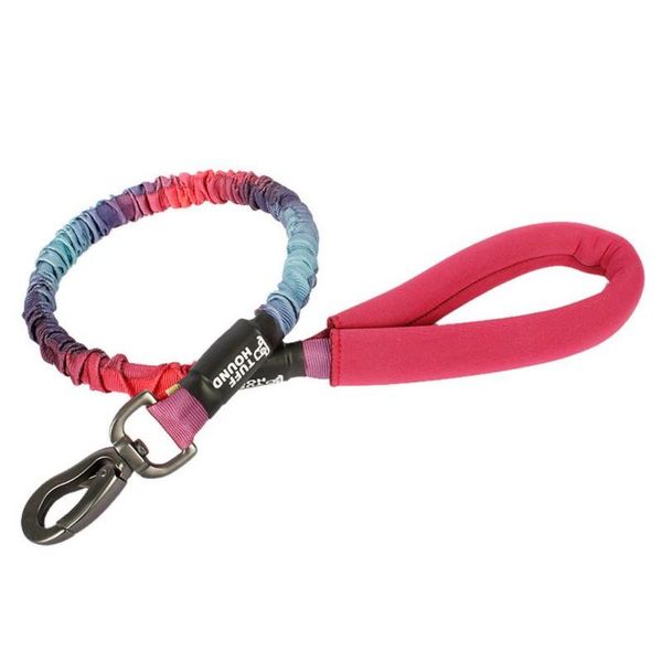 

dog collars & leashes 75-105 cm high-elastic training leash rope strong mountain climbing lead with carabiner for large and extra larg