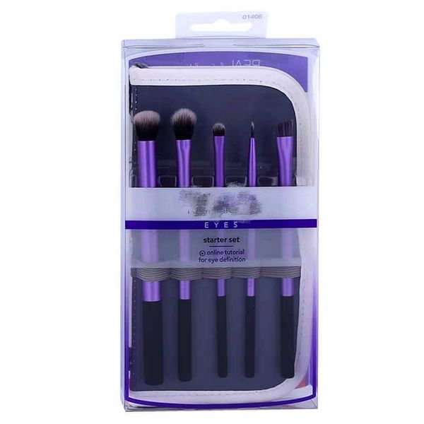 Make -up -Pinsel Großhandel Pinsel Kit Sammlung Real essentielle Gesichtsaugen Make -up in 3/4/5 PCs Lidschattenpulver Fundament Kosmetik angewandte Werkzeugkits Q240507