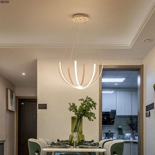 

modern led pendant lights lighting for living room bedroom dining aluminum ring lamp lamps