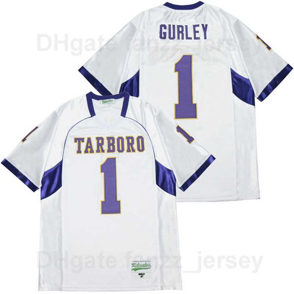 

high school tarboro varsity 1 todd gurley jersey men football team color white all stitching breathable pure cotton university excellent qua, Black