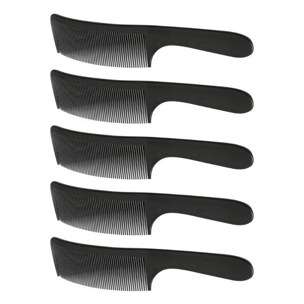 

hair brushes 5pcs flat haircutting comb haircut combs clipper cutting, Silver