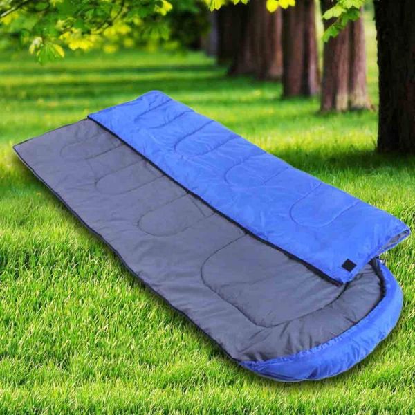 

sleeping bags portable outdoor envelope shape camping bag waterproof backpacking with cap ultralight folding travel 210*75cm