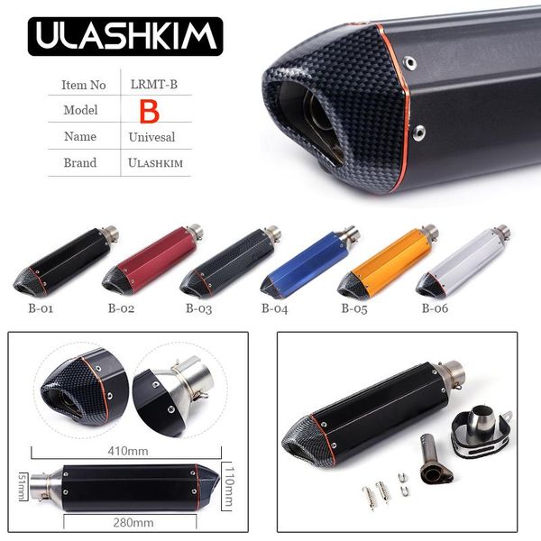 

motorcycle exhaust system universal gp sc muffler pipe atv dirt bike scooter for cbr250 fz8 cbr gsxr
