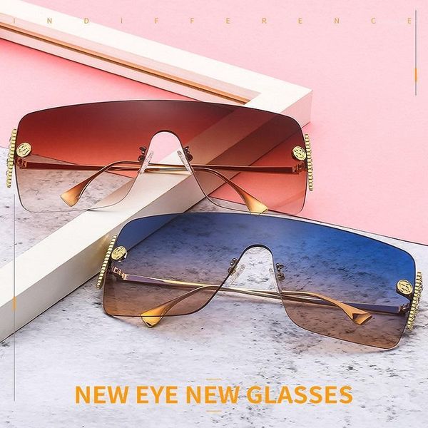 

sunglasses fashion personality wing diamond f family men women's selling summer tour uv400 fashionable, White;black