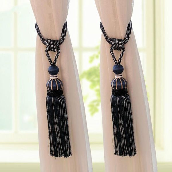 

other home decor 2pcs curtain tiebacks tassel fringe ropes hanging belt balls buckles clasp clips accessories tie backs
