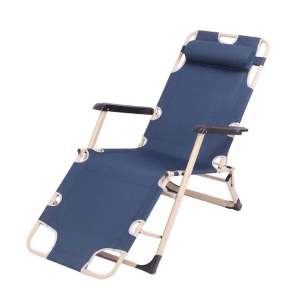 

camp furniture intbuying folding chaise lounge chair bed adjustable beach garden camping pool yard recliner blue