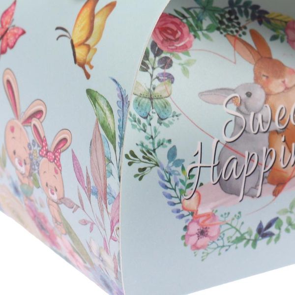 

10pcs 5.5x5.5x6.5cm paper candy box flamingo chocolate gift for baby shower birthday wedding party supplies wrap