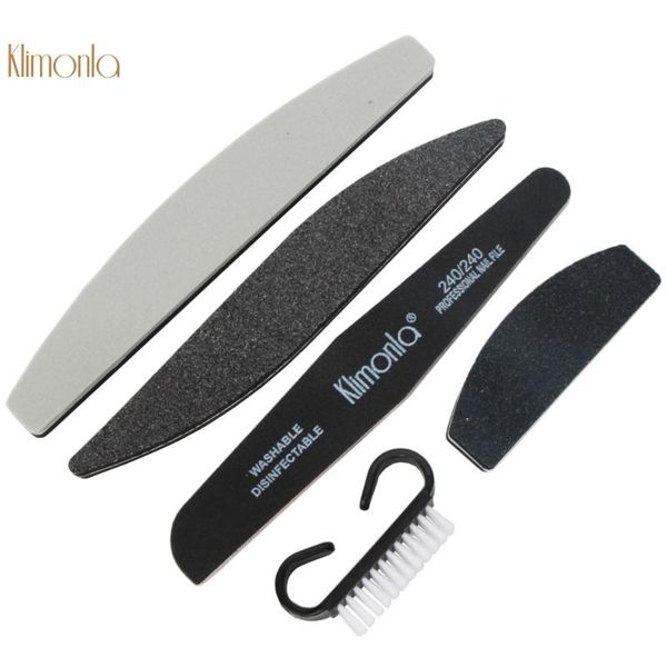 

nail art kits 5pcs/kit cleaning brush sanding buffer block double side sandpaper sponge file manicure uv buffing grinding tool set