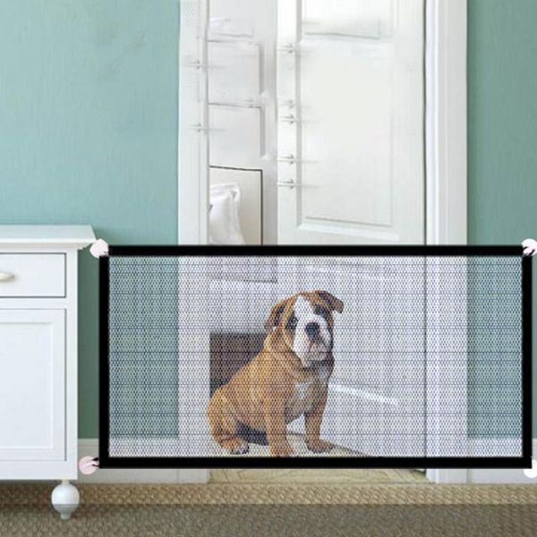 

cat carriers,crates & houses folding baby barrier safety fence portable gate safe guard children isolation net kid protect for pets