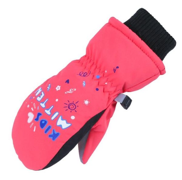 

ski gloves kids winter snow child boys girls waterproof warm cozy snowboard mitten with coating on surface