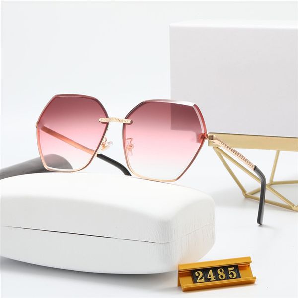 

sell rimless delicate fashion sunglasses metal driving glasses c decoration designer uv400 lens eyeglasses, White;black
