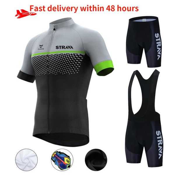 

quick-dry mtb bike clothing 2021 men's bicycle jersey bib set dress summer outdoor sports cycling women wear racing sets, Black;blue