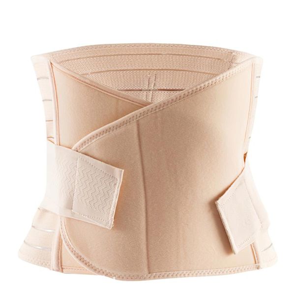 

waist support postpartum girdle trimmer belt abdominal recovery slimming belly breathable for pregnant women, Black;gray