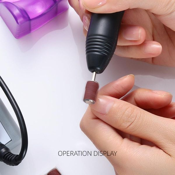 

nail drill & accessories electric machine set sanding bands care nursing kit (plug)