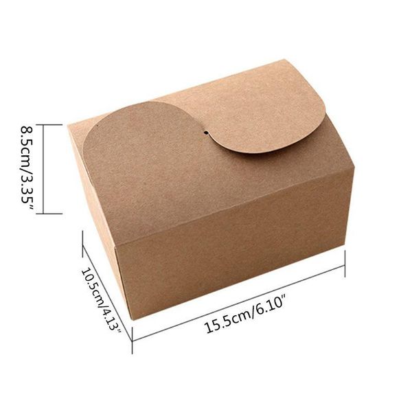 

gift wrap 30pcs/set natural kraft paper cake box party packing birthday bag qx2e