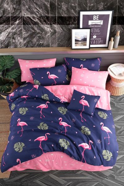 

bedding sets double duvet cover set flamingo ph1001