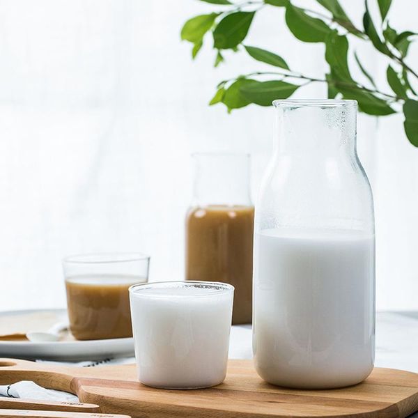 

japanese style heat-resistant glass teapot ice cold kettle creative milk cup juice wine glasses