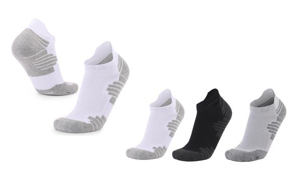 

men's socks chaussette tennis socken sport terry cotton colored ankle length black for foot men tie dye