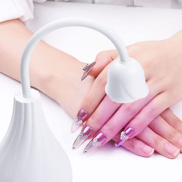 

nail dryers led lamp portable adjustable baking rose smart gel quick drying light usb charging manicure tools