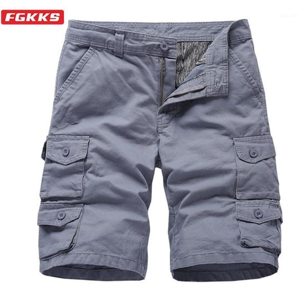 

fashion brand men casual shorts summer men's cotton solid color cargo wash slim beach male, White;black