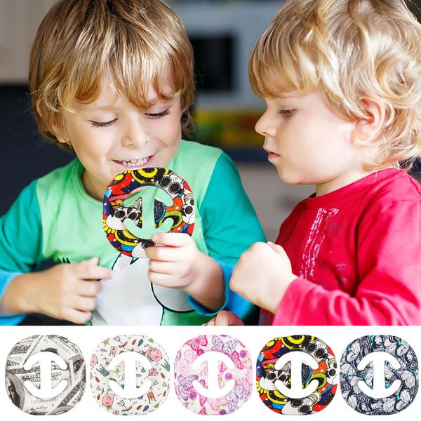 Новые экструзионные игрушки Push Bubble Hand Sensosy Fidget Toy Autism Особые нуждающиеся на стресс Reverever AntiStress Track Ring для взрослых