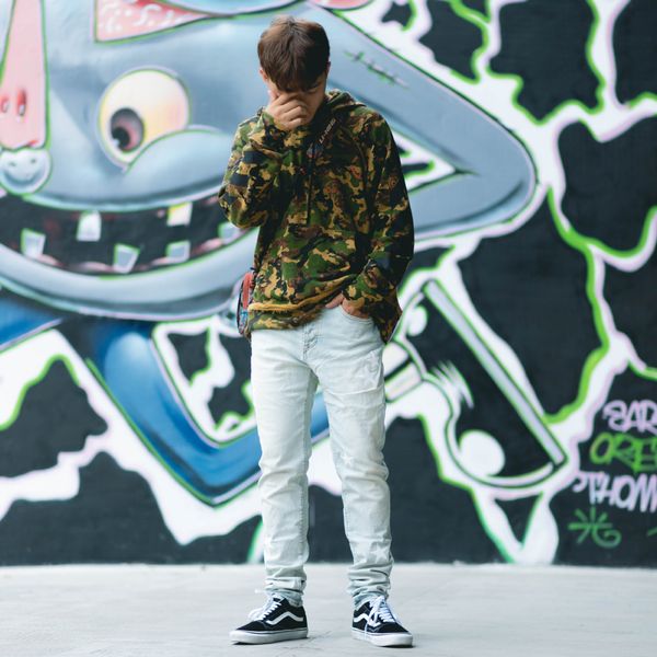 

american high street brand off star badge washed distressed blue man pants streetwear slim mens jeans trousers mens clothing