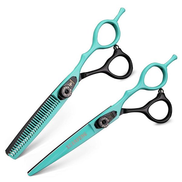 

hair scissors barber 6 inch professional hairdressing japanese steel cutting thinning shear set hairstyle haircut salon tool