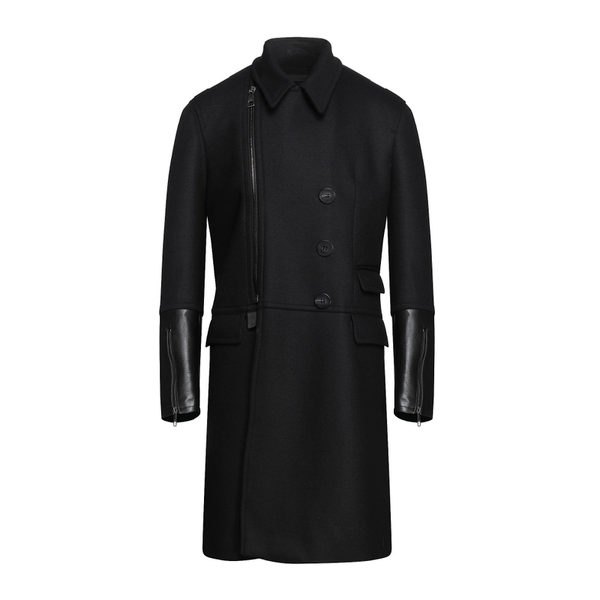 

men's suits & blazers autumn and winter woolen overcoat m-6xl loose thick casual stitching jacket, White;black
