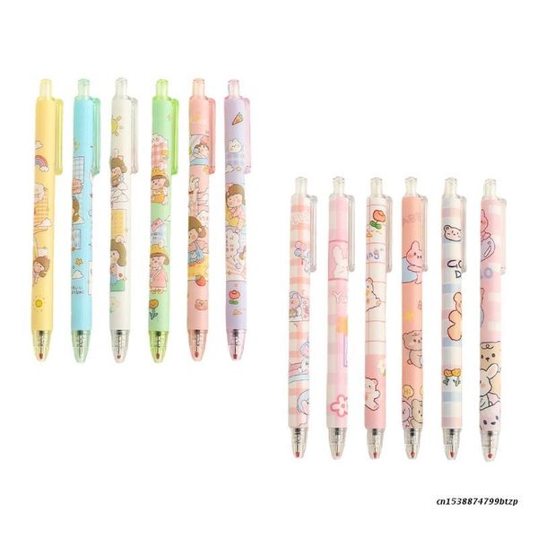 

gel pens 6 pack retractable pen refillable 0.5mm for journaling coloring diy graffiti