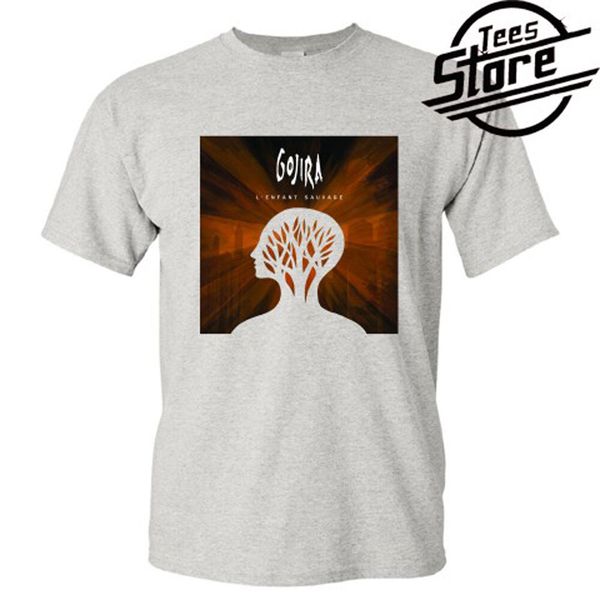 

New GOJIRA Band Logo Men's Grey T-Shirt Size S-3XL, White;black