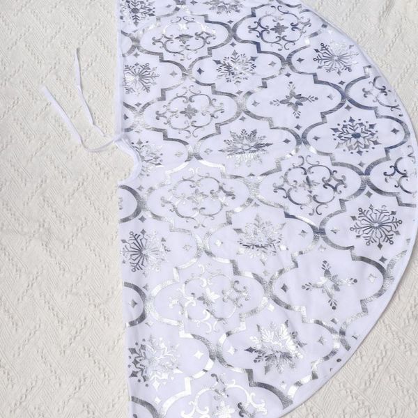 

christmas decorations 1pc 120cm tree cloth quality round skirt apron party supplies for home el