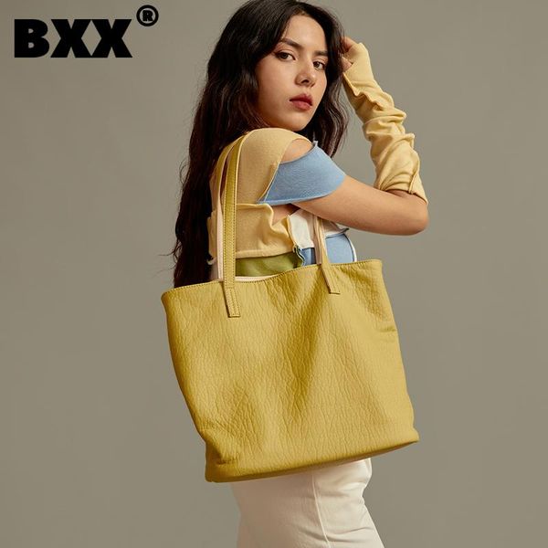 

evening bags [bxx] simple high capacity pu leather for women 2021 summer shoulder bag handbags trending luxury hand hs550